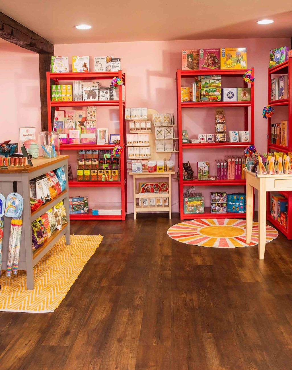 Shelves of goods inside Margot’s Mercantile
