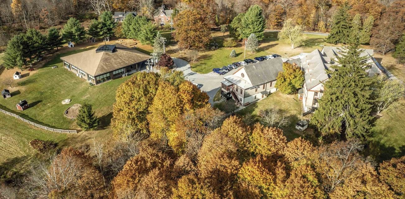 Aerial view of the Thevenet Montessori campus