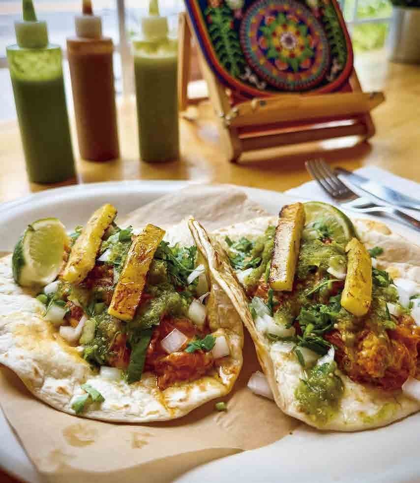 A plate of tacos at Taco Tpke